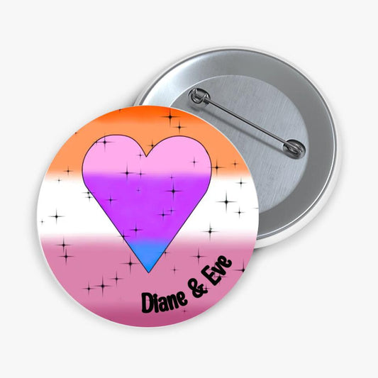 Love is in the air - Personalized Pin Buttons